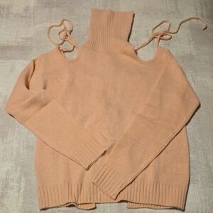 Glamorous Peach Cowl Neck Sweater